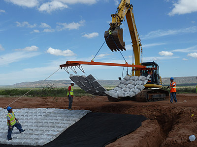 Installation of CBR with spreader bar